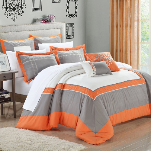 7-Piece Ballroom Comforter Set with Shams and Decorative Pillows