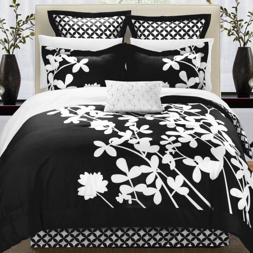 7-Piece Comforter Set with Four Shams and Decorative Pillow